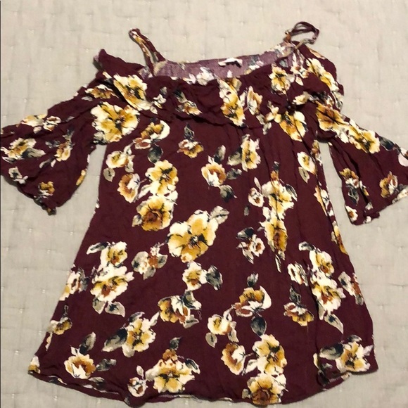 Altar'd State Tops - Ruffled thin strapped blouse